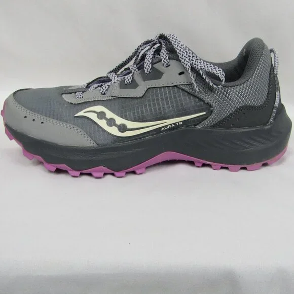 Saucony Aura TR | Women's | Running Shoe | Size 8 | Grey Tones & Pink - Picture 3 of 9